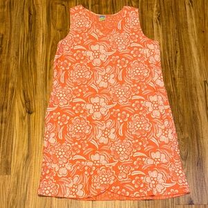 Sunny Side Up womens dress XL 16 18 tank linen pink orange white floral nwot
